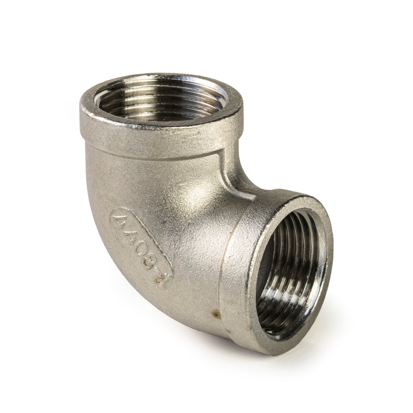 Elbow 90°, stainless steel, "lost wax", 2x female thread, BSP 1½"