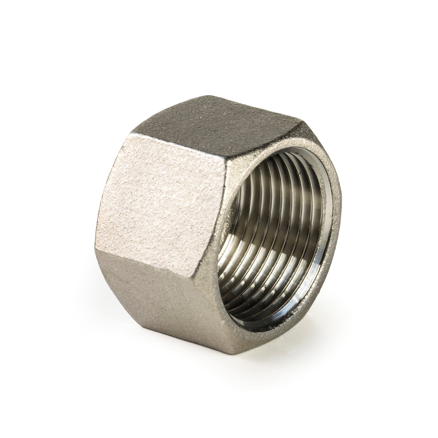 End cap, 6-sided, stainless steel, "lost wax", female thread, BSP ¼"
