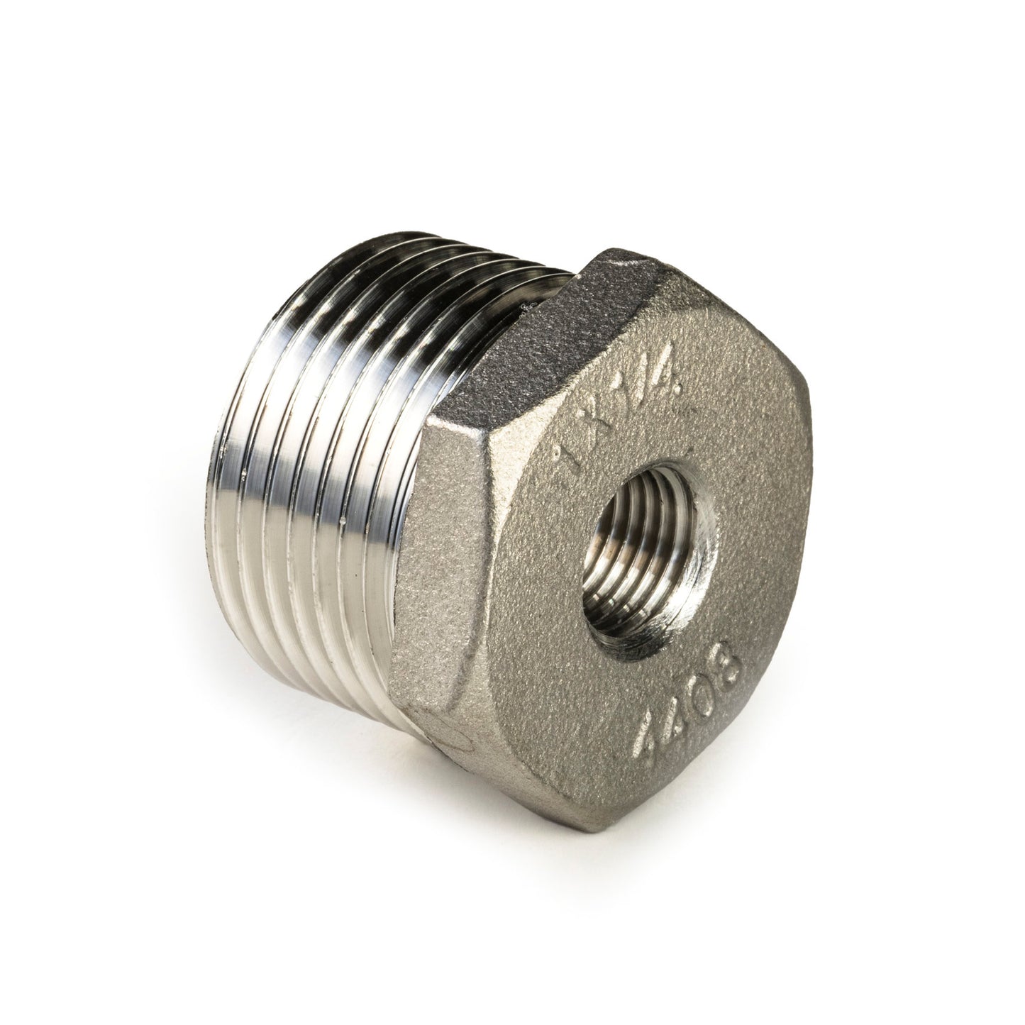 Reducing ring, stainless steel, "lost wax", male thread x female thread, BSP ½" x ¼"