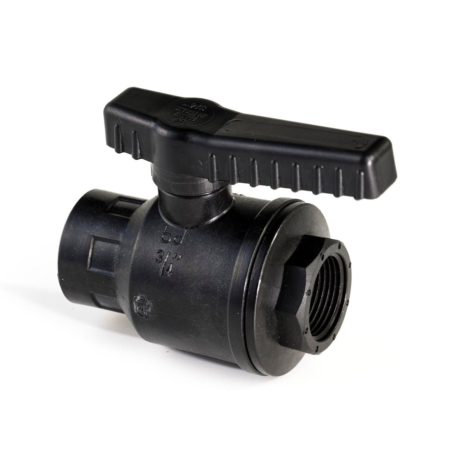 BD ball valve, PP, 2x female thread, ¾"