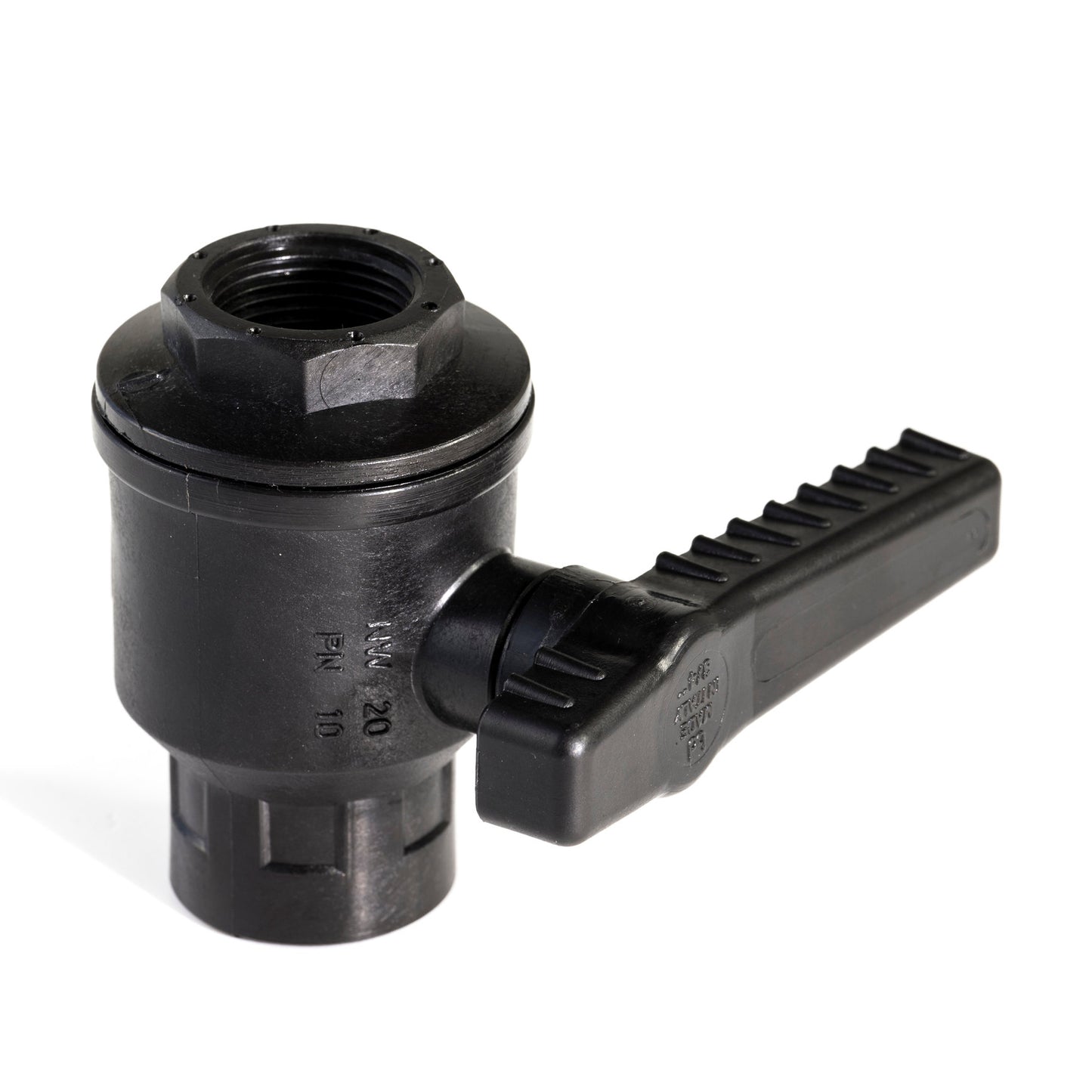 BD ball valve, PP, 2x female thread, ¾"