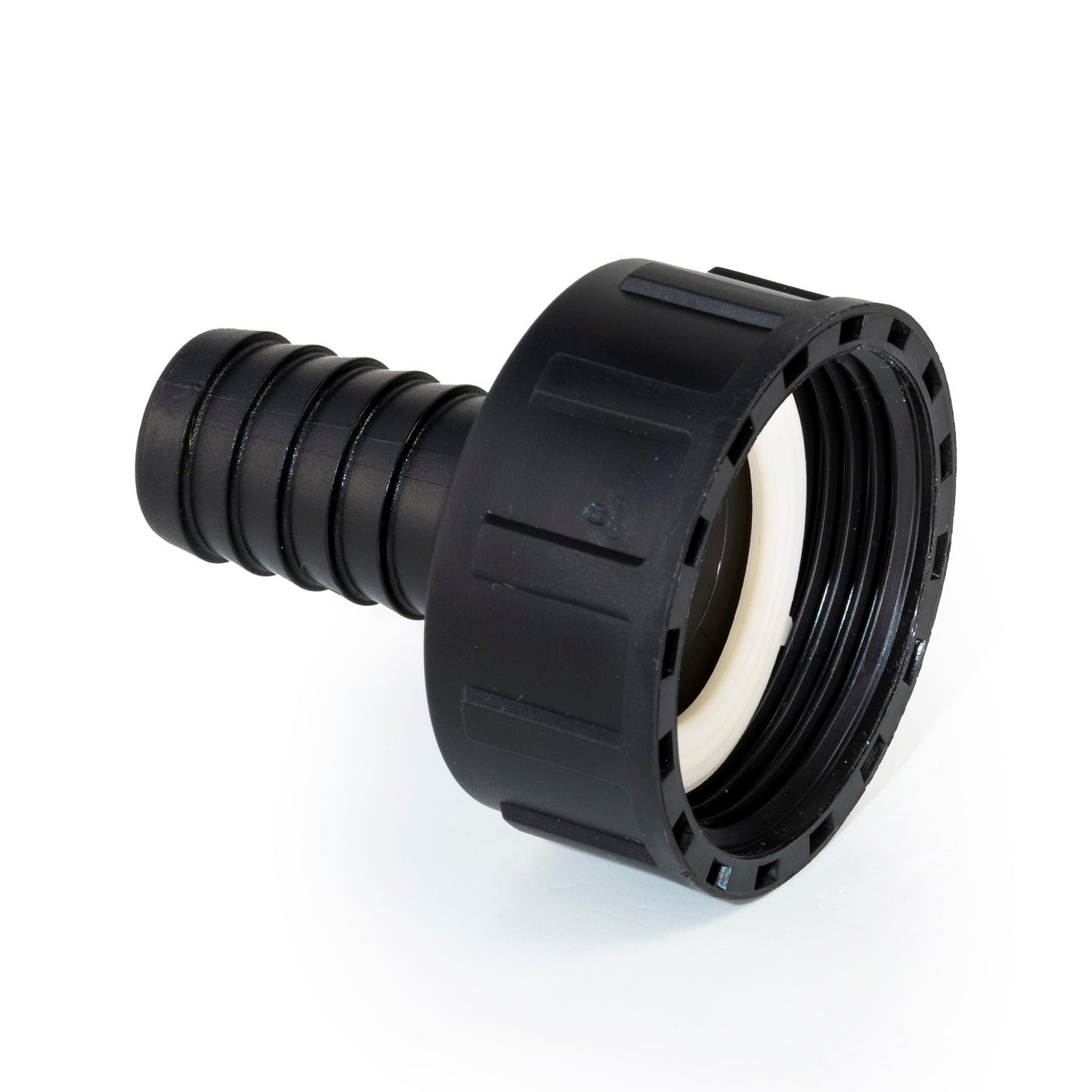 BD hose barb, PP, EPDM, union nut x hose barb, 1" x 19 mm