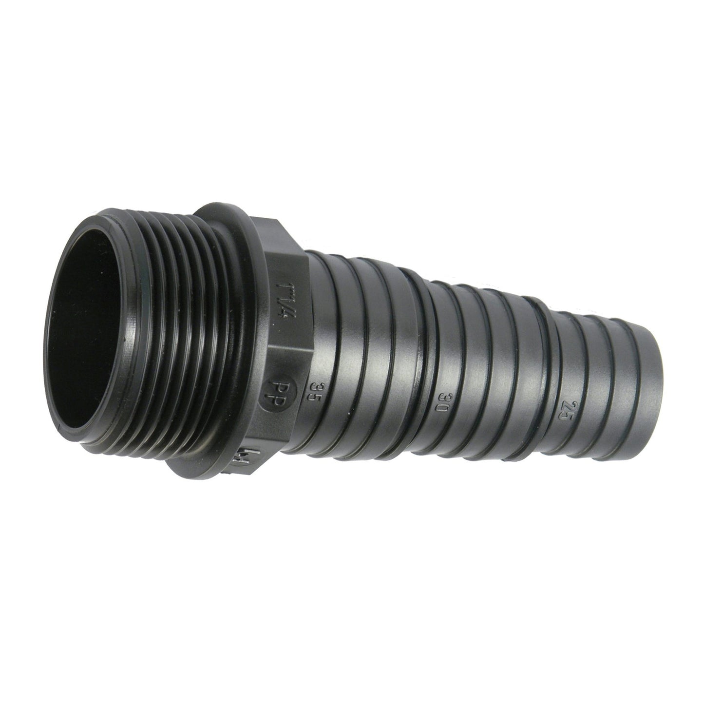 BD hose barb, PP, male thread x hose barb, ¾" x 40 x 32 x 25 mm
