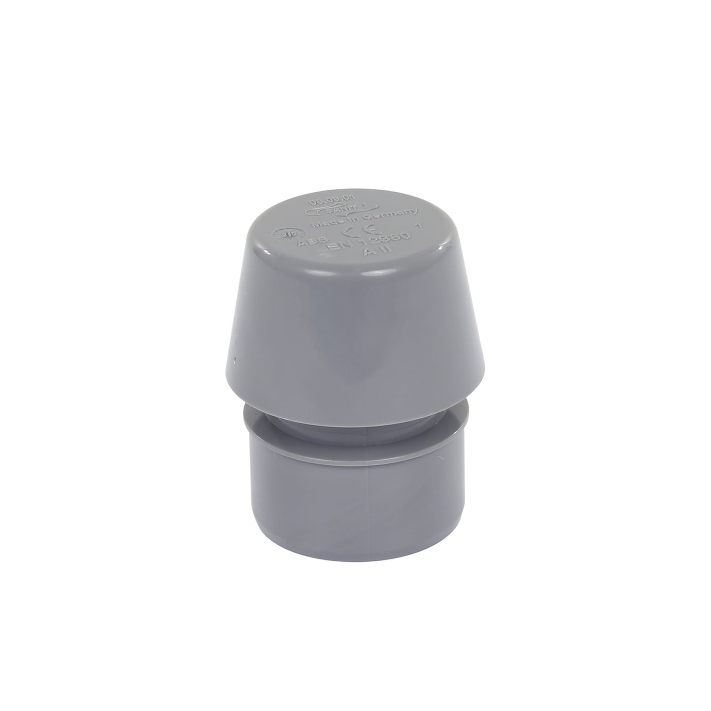 Sanit automatic aerator, PVC, grey, 40 mm