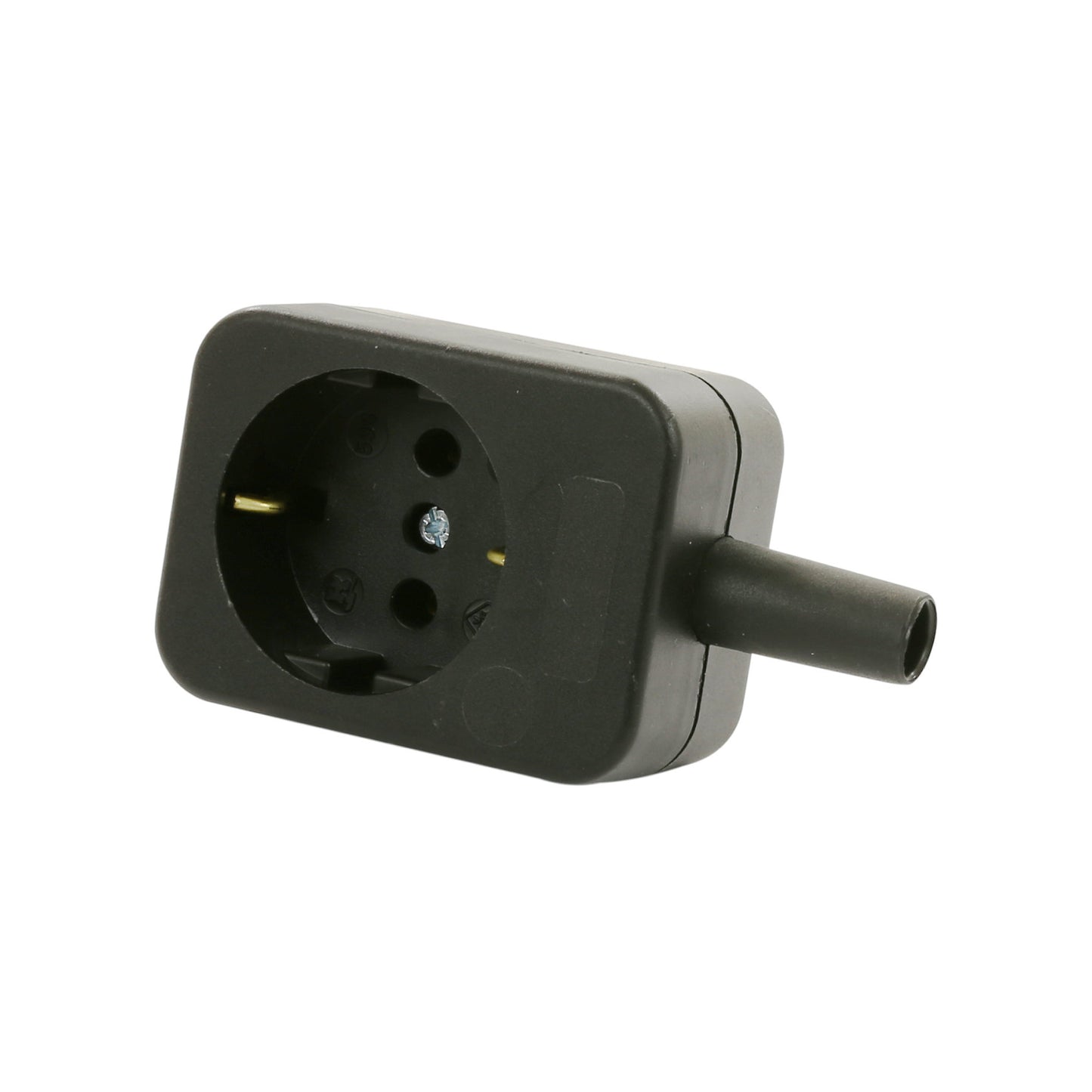 Condor coupling plug with earth for PSN-O/PSN-X float switch, black, 230 V