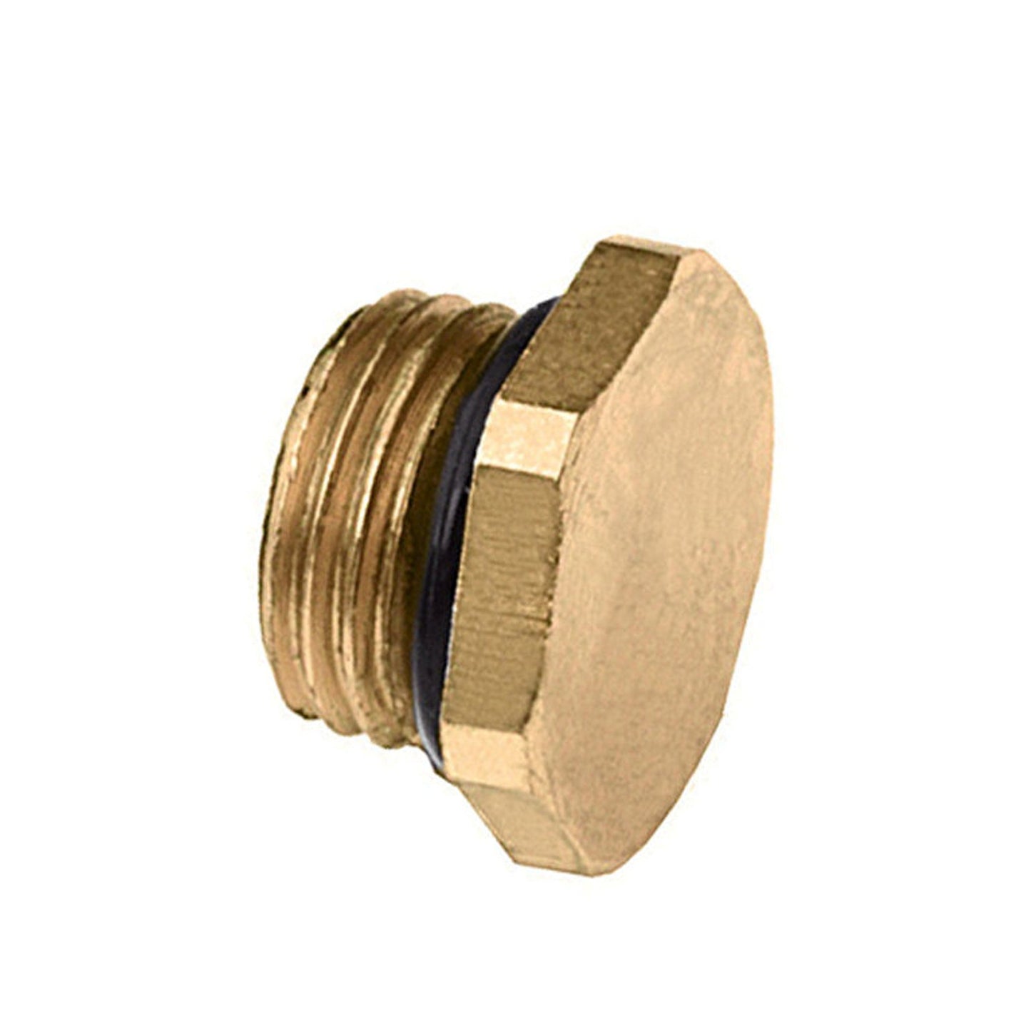 Bonfix plug, brass, with O-ring for stop cock, 1x male thread, ¼"