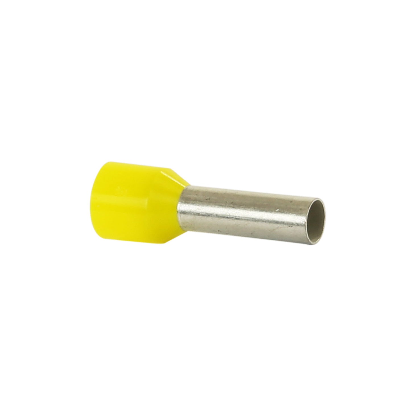 Klemko cable end sleeve, isolated, pp, yellow, 6 mm², pen length = 12 mm, 100 pieces, DIN-color