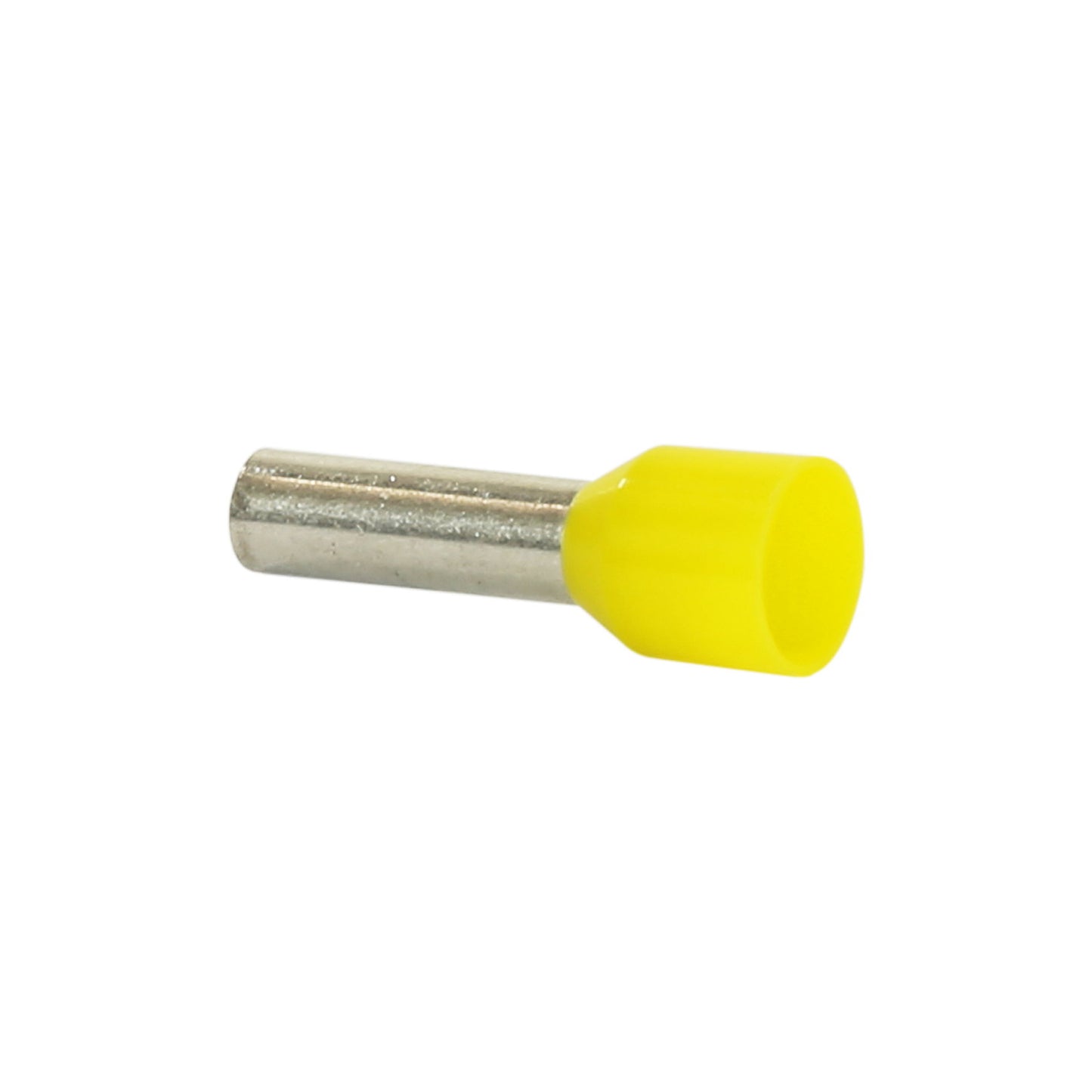 Klemko cable end sleeve, isolated, pp, yellow, 6 mm², pen length = 12 mm, 100 pieces, DIN-color