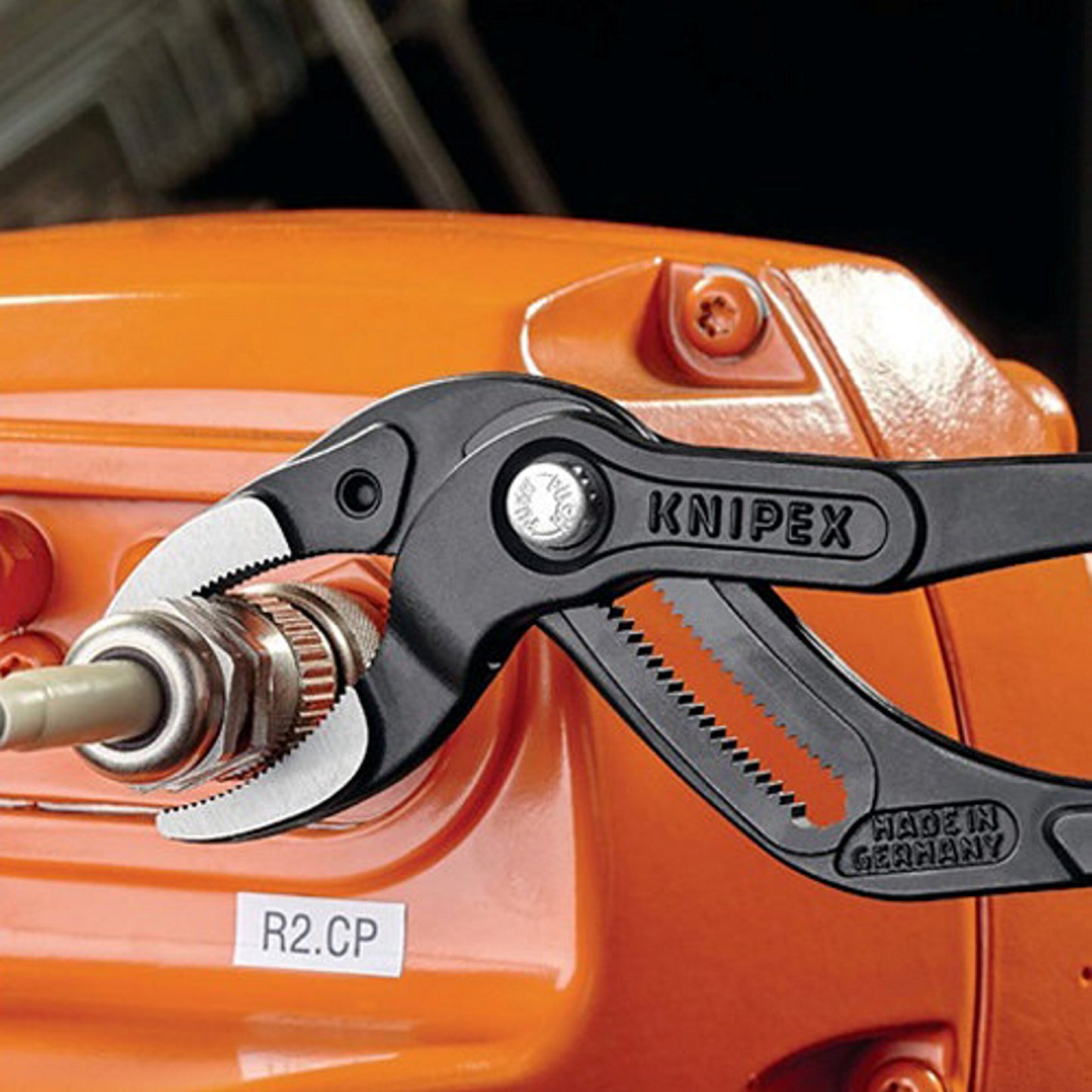 Knipex siphon pliers, phosphated, black, l = 250 mm, span. 25 - 80 mm