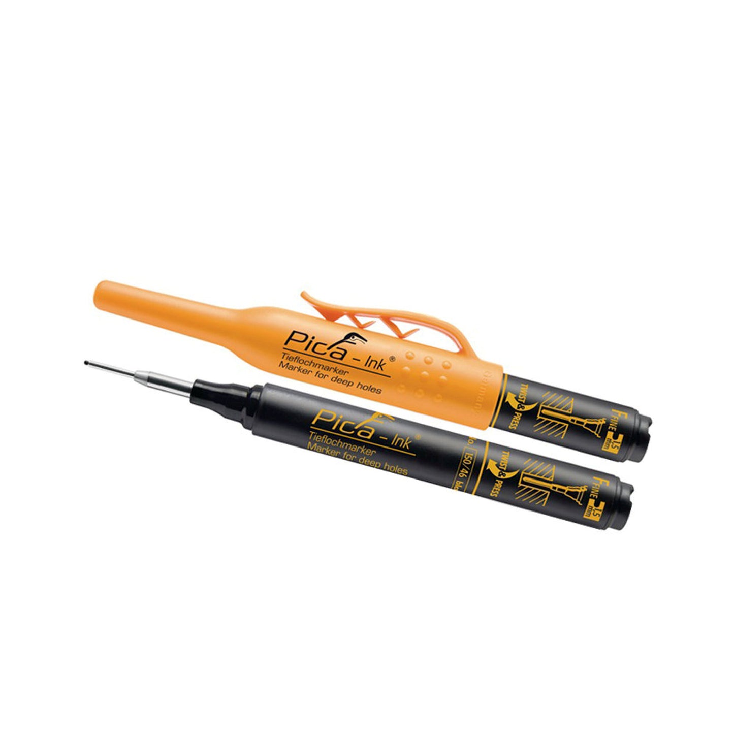 Pica marker, type Pica-Ink, telescopic point for deep holes