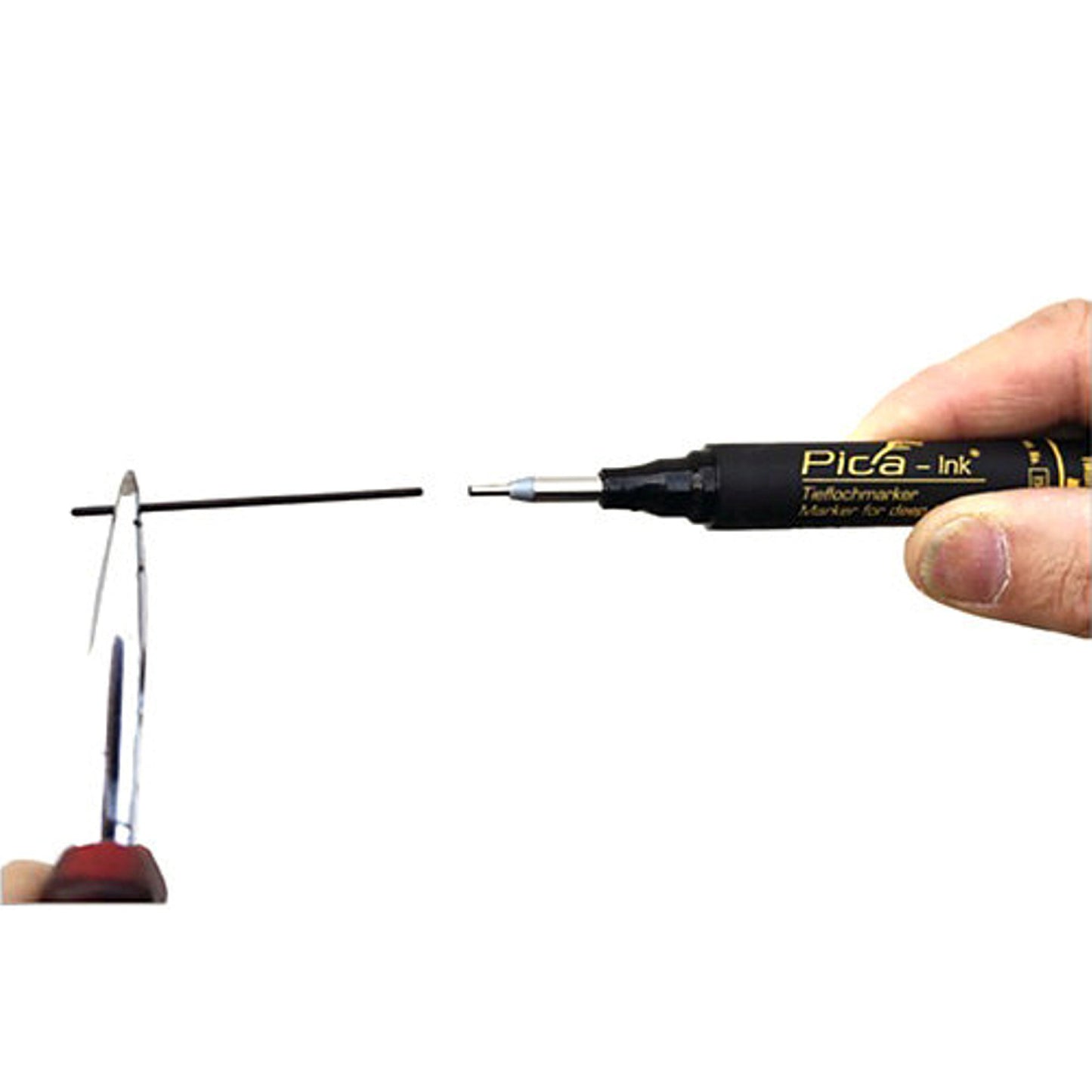 Pica marker, type Pica-Ink, telescopic point for deep holes