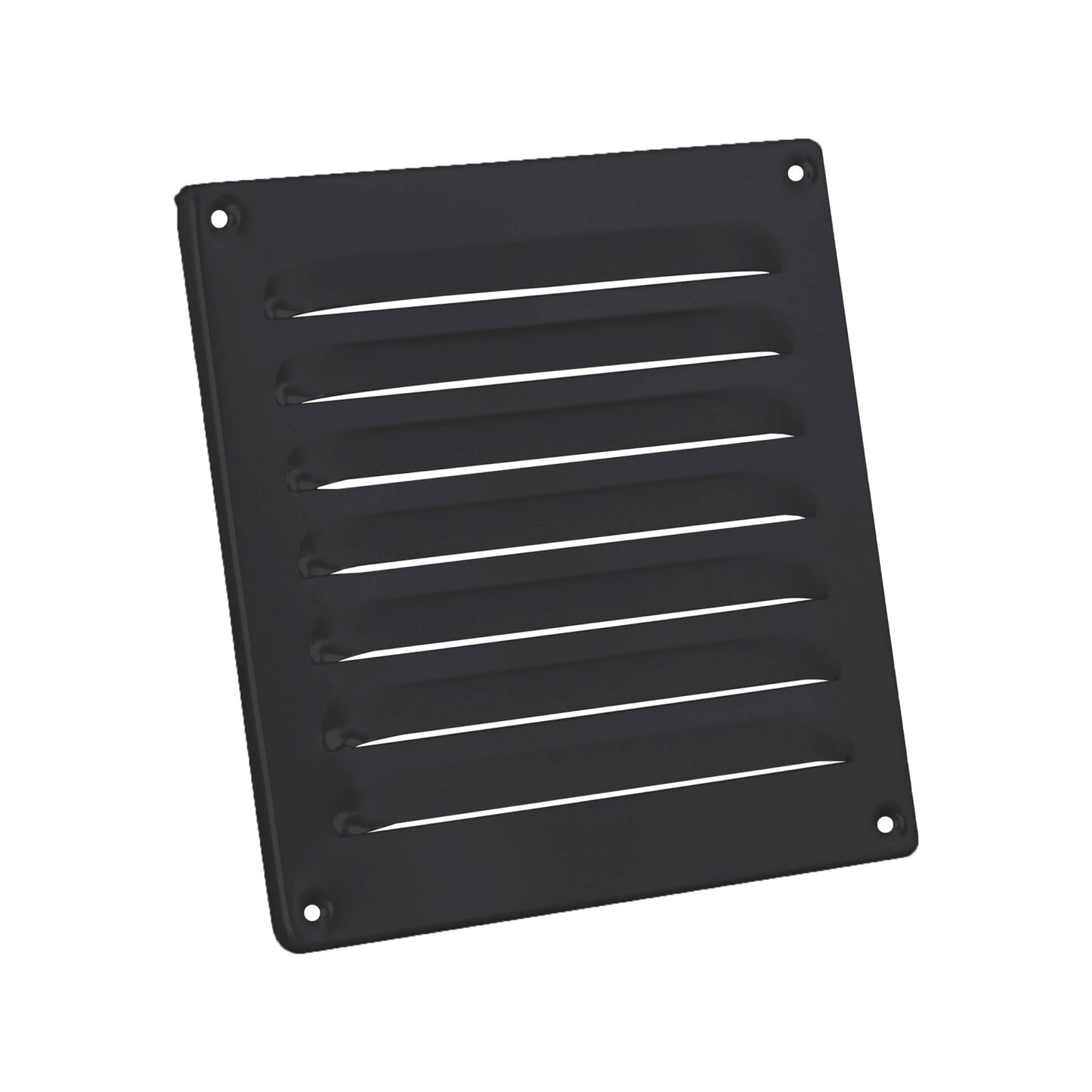 Nedco blade grille, aluminum, small blades, folded edge, 160 x 160 mm, grey