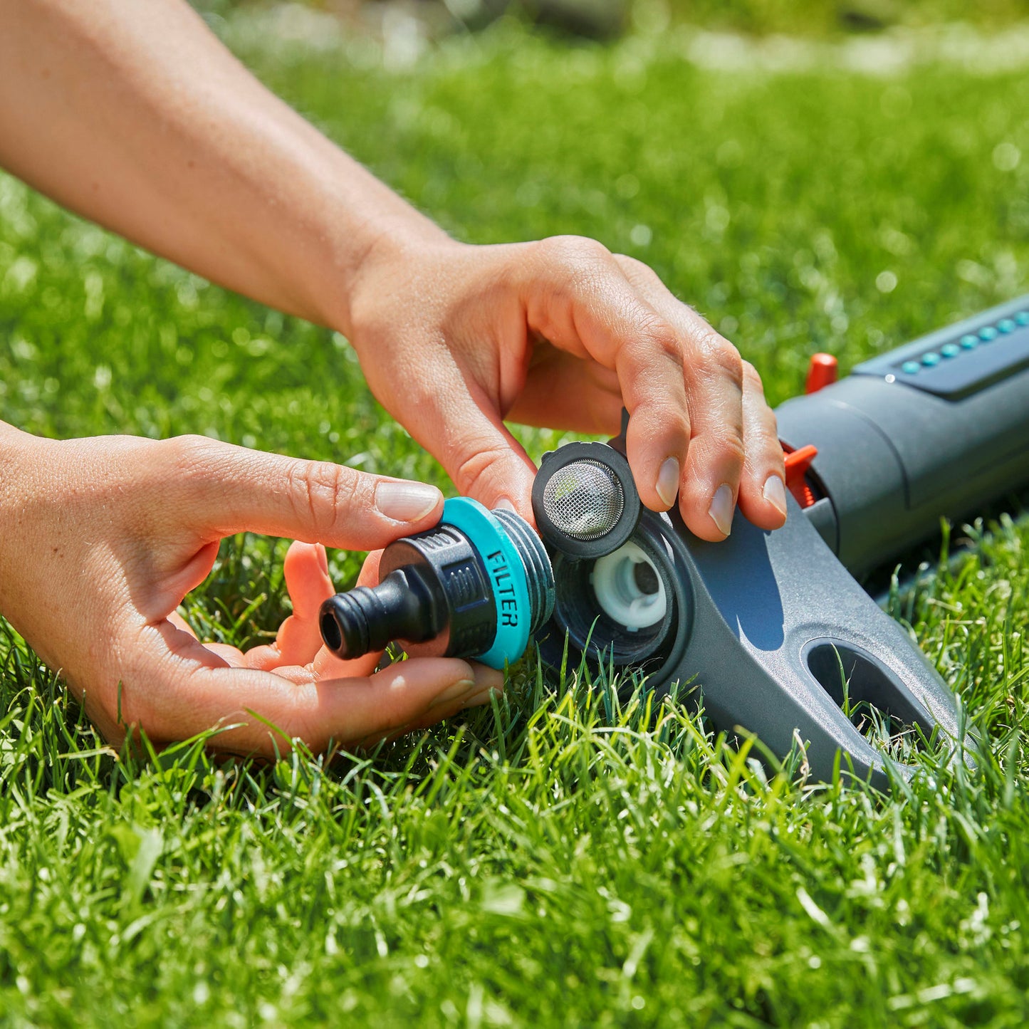 Gardena oscillating sprinkler, type AquaZoom S, 9 - 150 m²