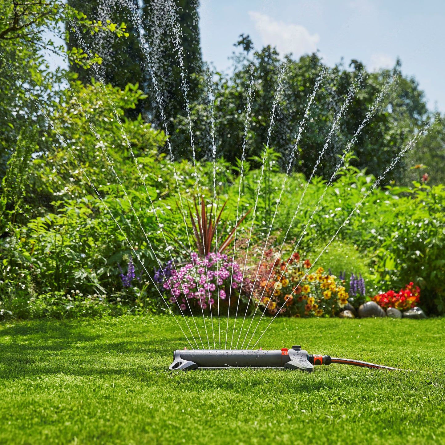 Gardena oscillating sprinkler, type AquaZoom S, 9 - 150 m²