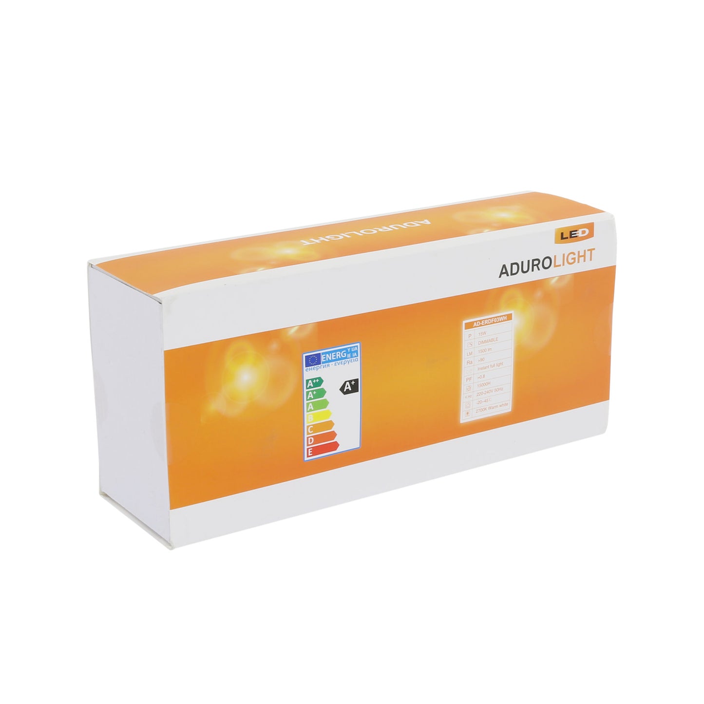 Adurolight® recessed LED spotlight set, Mona, dimmable, 15 W, 2700 K