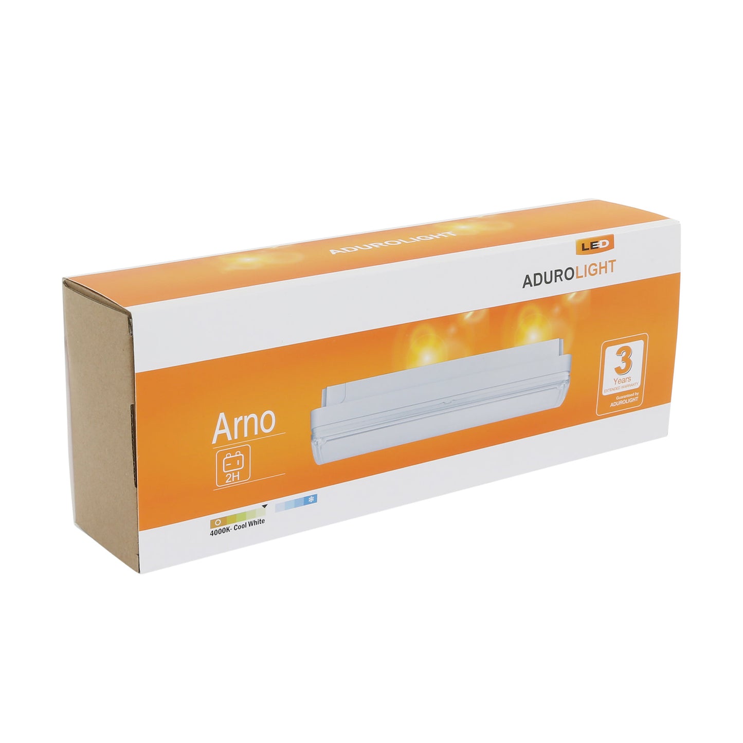 Adurolight® emergency, orientation and escape route lighting, Arno, 230 V, 3 W, battery life 2 hours