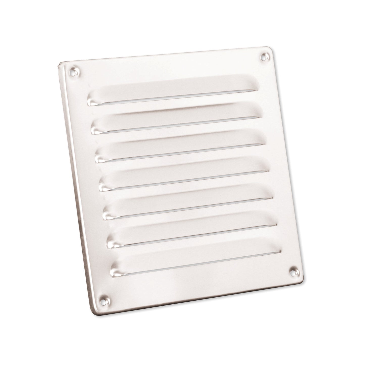 Nedco blade grille, aluminum, small blades, folded edge, 160 x 160 mm, aluminum