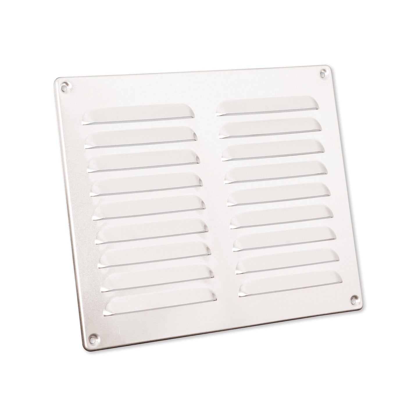 Nedco blade grille, aluminum, small blades, folded edge, 250 x 200 mm, aluminum