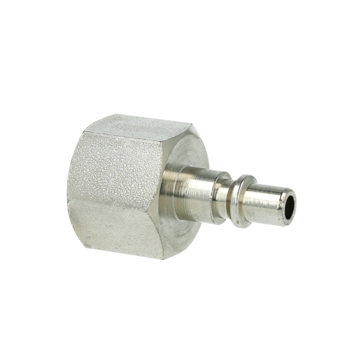 Plug-in nipple for quick coupling, female thread, galvanized steel, ¼"