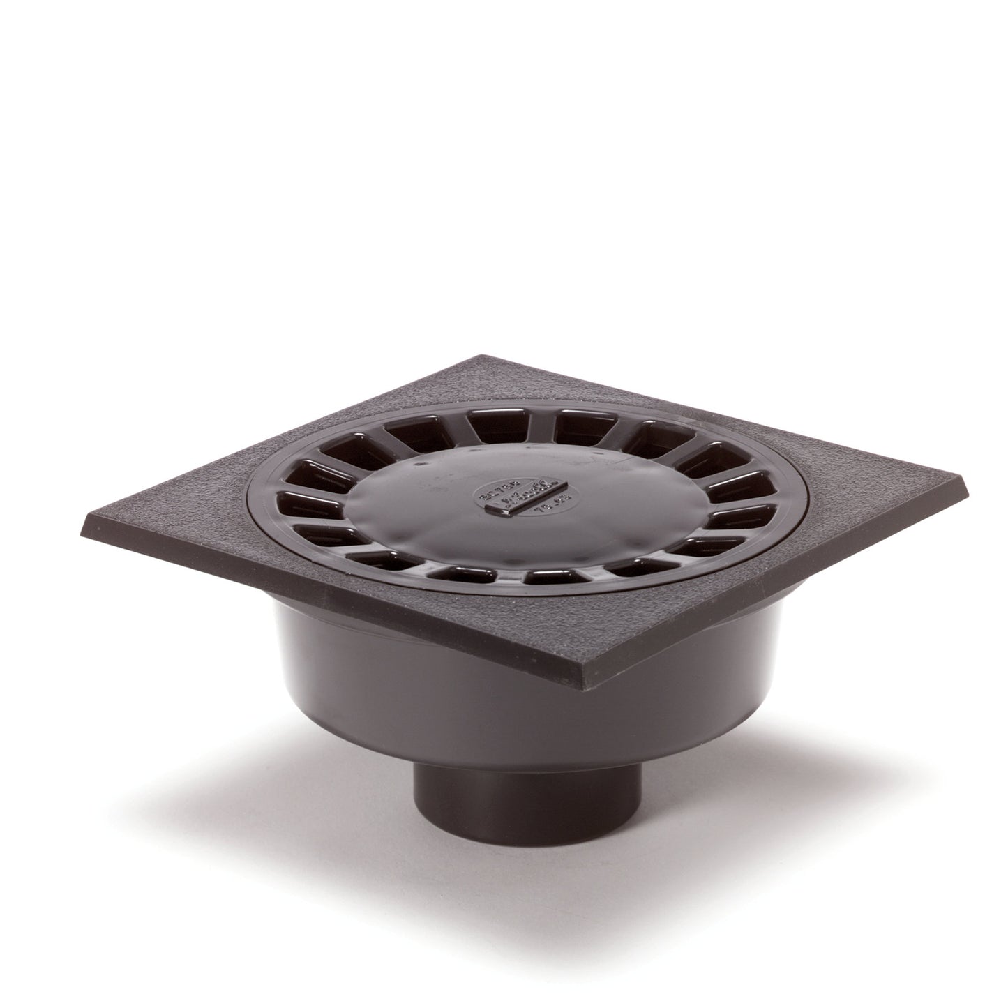 Nicoll floor drain with PVC grating, PVC, 200 x 290 mm, bottom outlet 75 mm, 15 kN