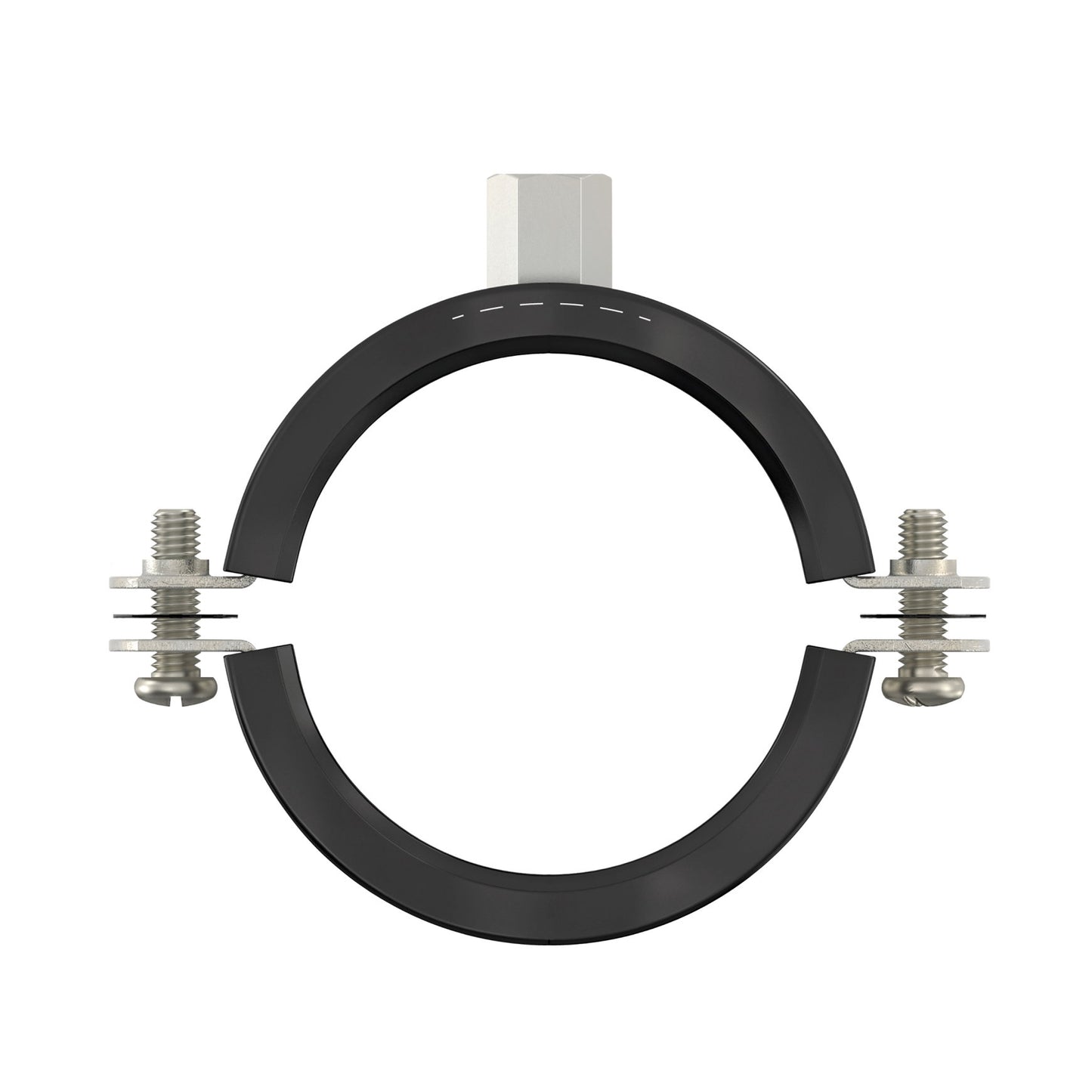 Flamco BRS pipe clamp with insert, stainless steel, M8/M10, 44 - 49 mm, for pipe 1½"