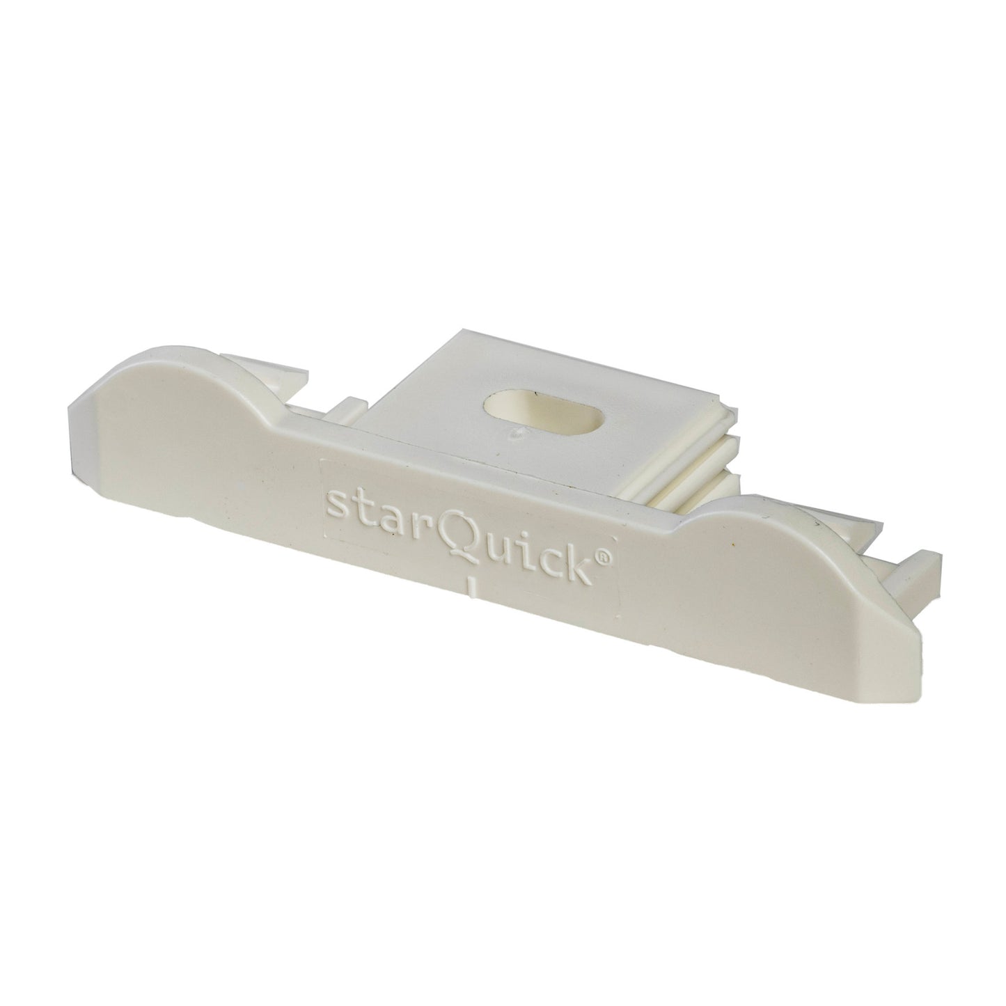 Walraven starQuick duo wall plate, polyamide, white, c.t.c. distance 50 mm