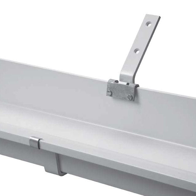 Rawinso box gutter, polyester, light grey, RAL 7035, l = 6 m, 170 mm