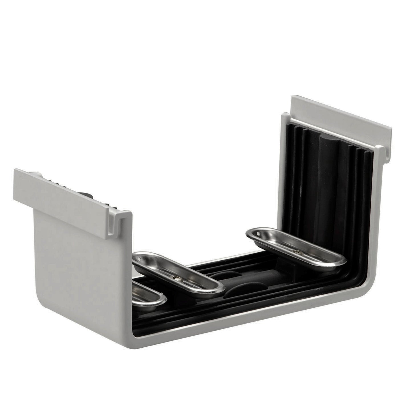 Rawinso connecting piece for box gutter, pp, with EPDM rubber, light grey, RAL 7035, 170 mm