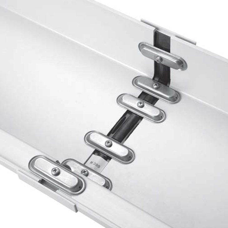 Rawinso connecting piece for box gutter, pp, with EPDM rubber, light grey, RAL 7035, 170 mm