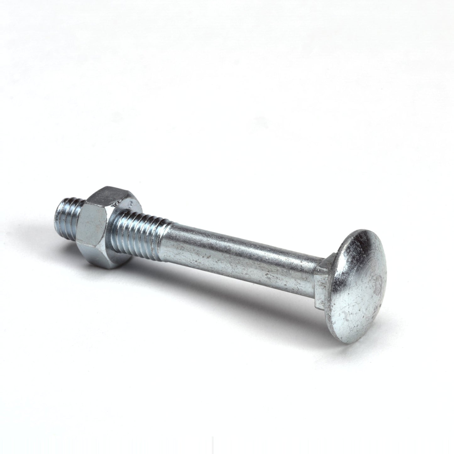 Carriage bolt with nut, steel, electrolytically galvanised, DIN 603/555, M8 x 50 mm