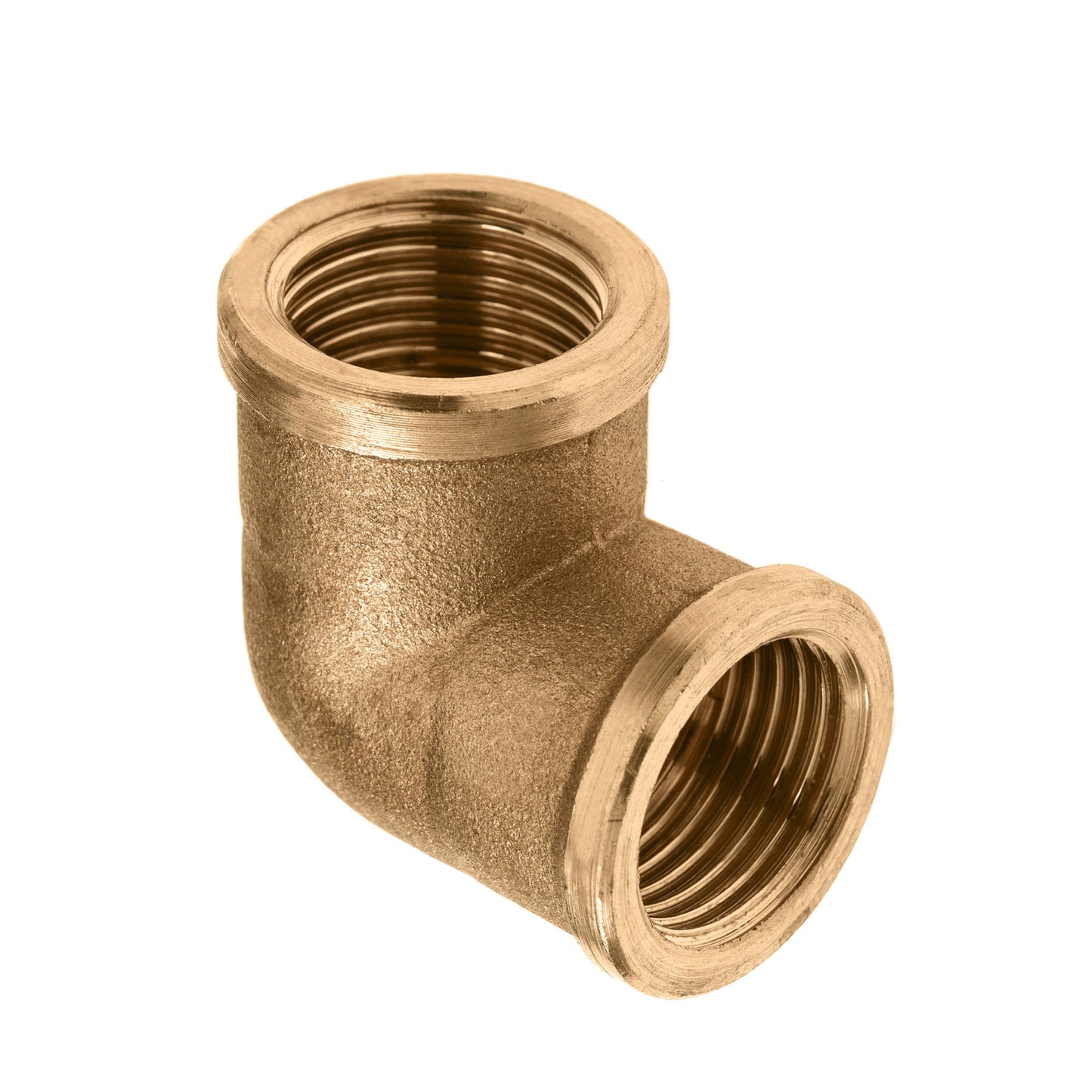 Bonfix elbow 90°, brass, 2x female thread, ¼"