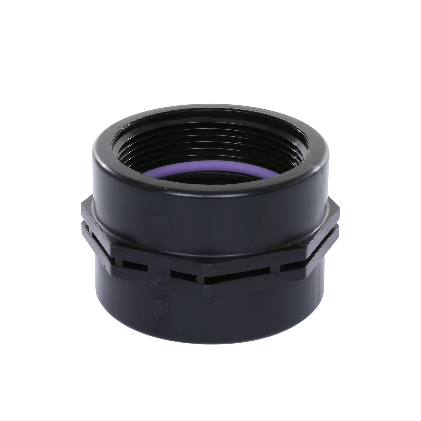 Self-Seal threaded socket, PP, 2x female thread, 6 bar, 2" x 2"