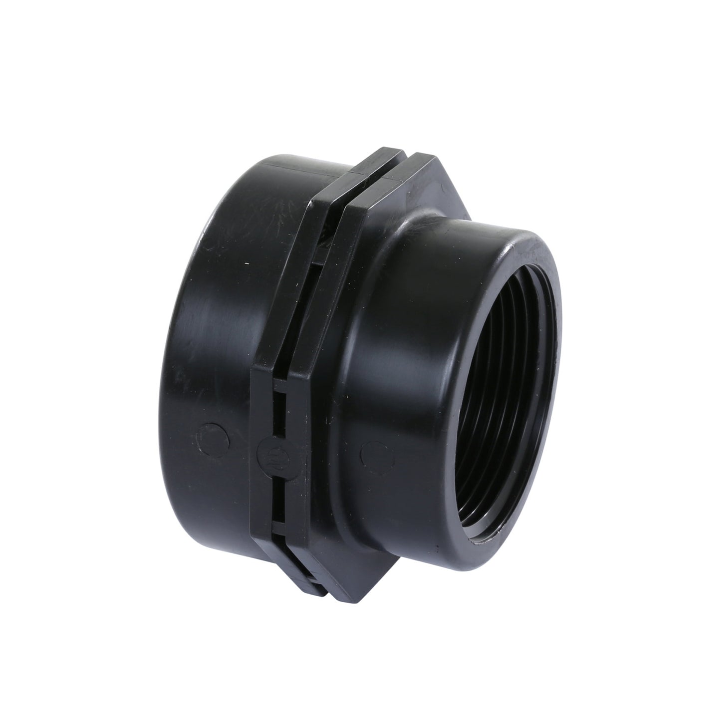 Self-Seal reducing socket, PP, 2x female thread, 6 bar, 2" x 1½"