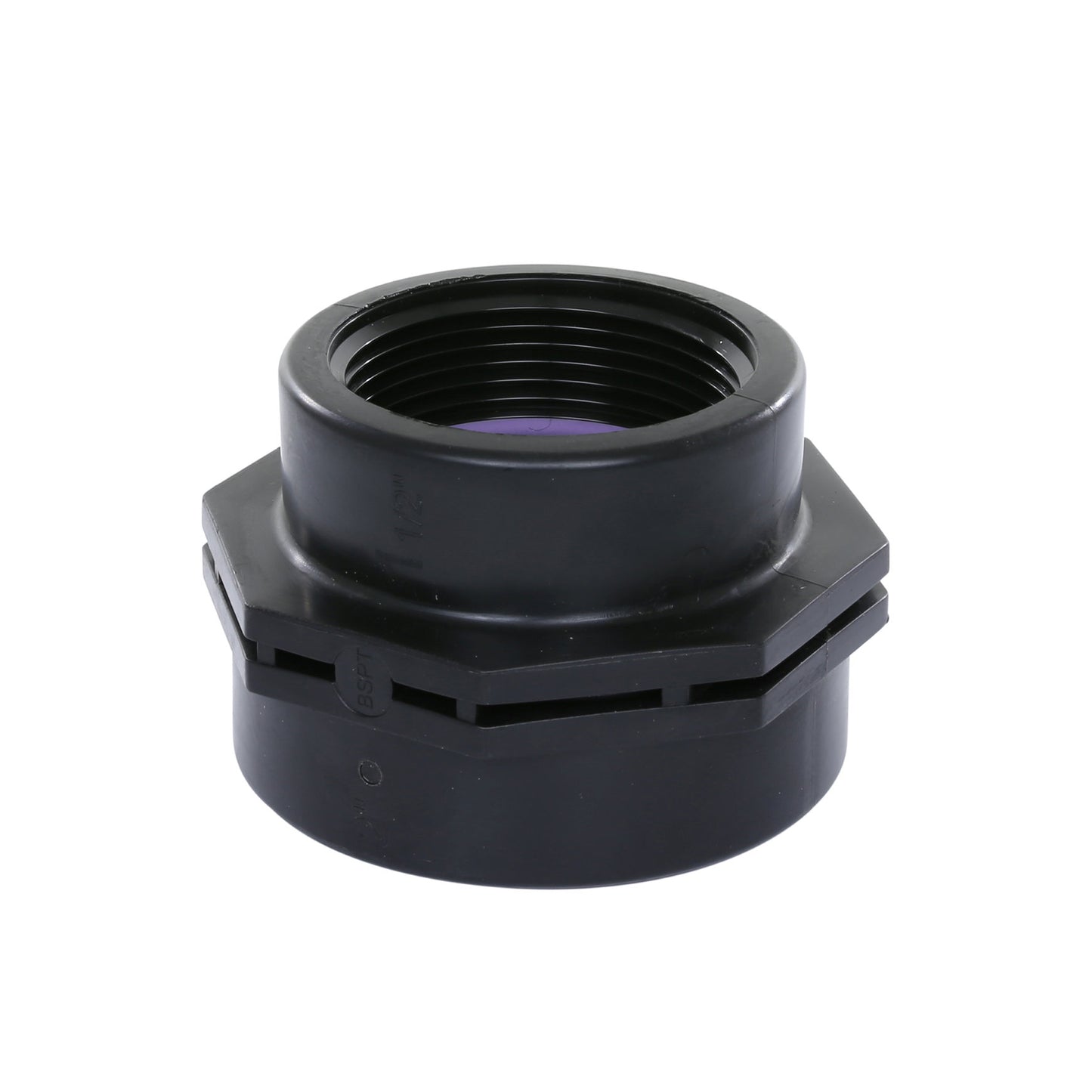 Self-Seal reducing socket, PP, 2x female thread, 6 bar, 2" x 1½"