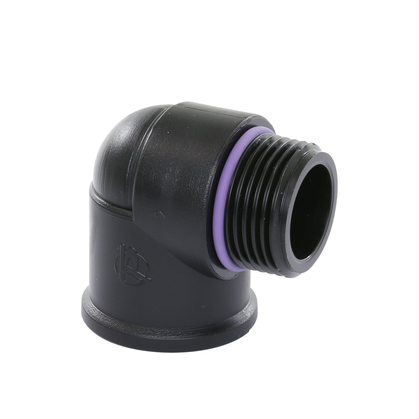 Self-Seal elbow 90°, PP, female thread x male thread, 6 bar, 1" x 1"