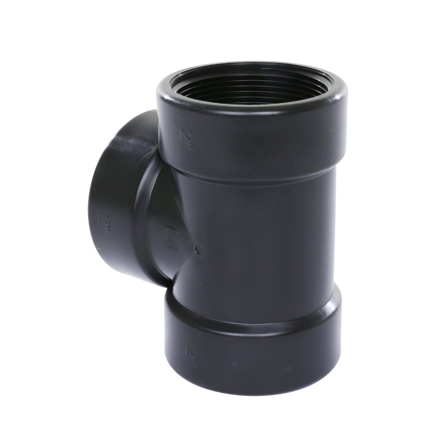 Self-Seal T-piece 90°,PP, 3x female thread, 6 bar, 2"