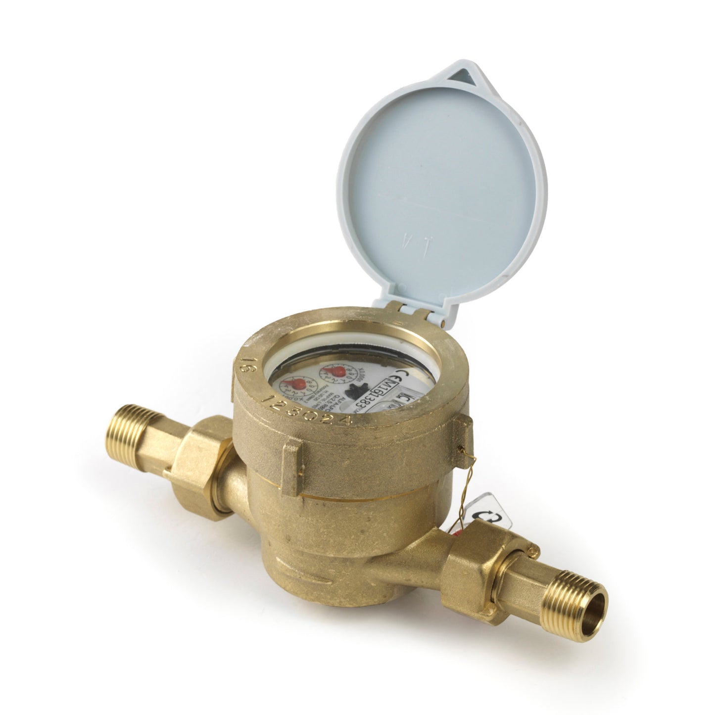 Water meter, type ALFA-SJ-LFC, ½" L110, incl. couplings