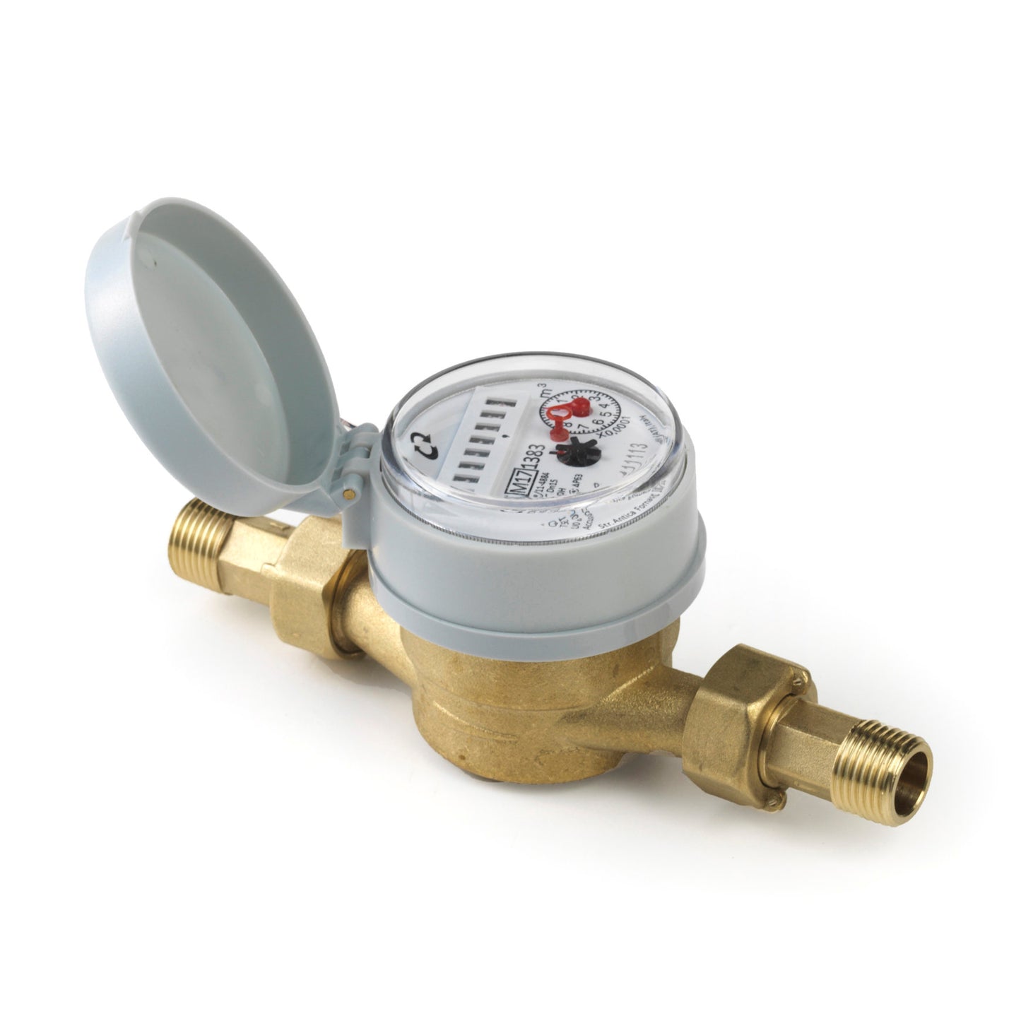 Water meter, type ALFA-SJ-SDC, ½" L110, incl. couplings