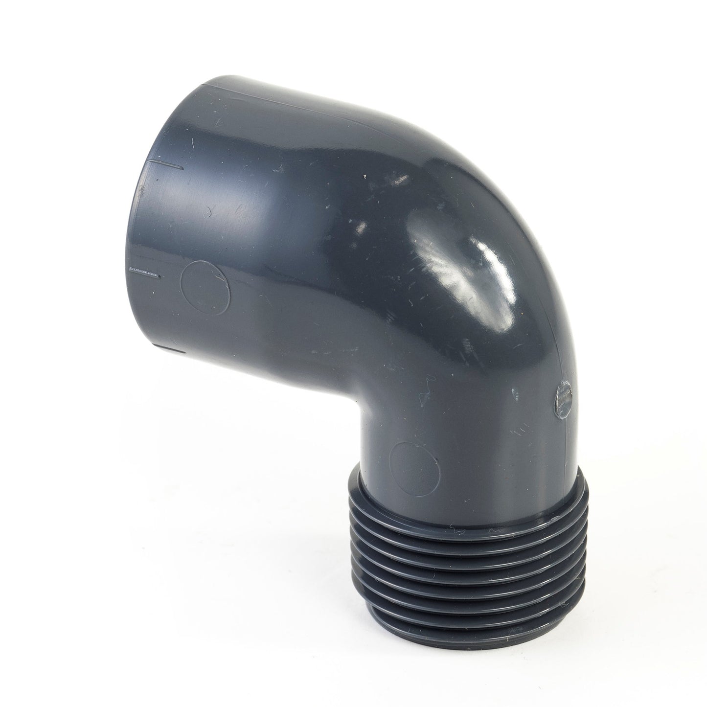 VDL threaded elbow 90°, PVC, internal glue x male thread, 10 bar, 40 mm x 1¼"