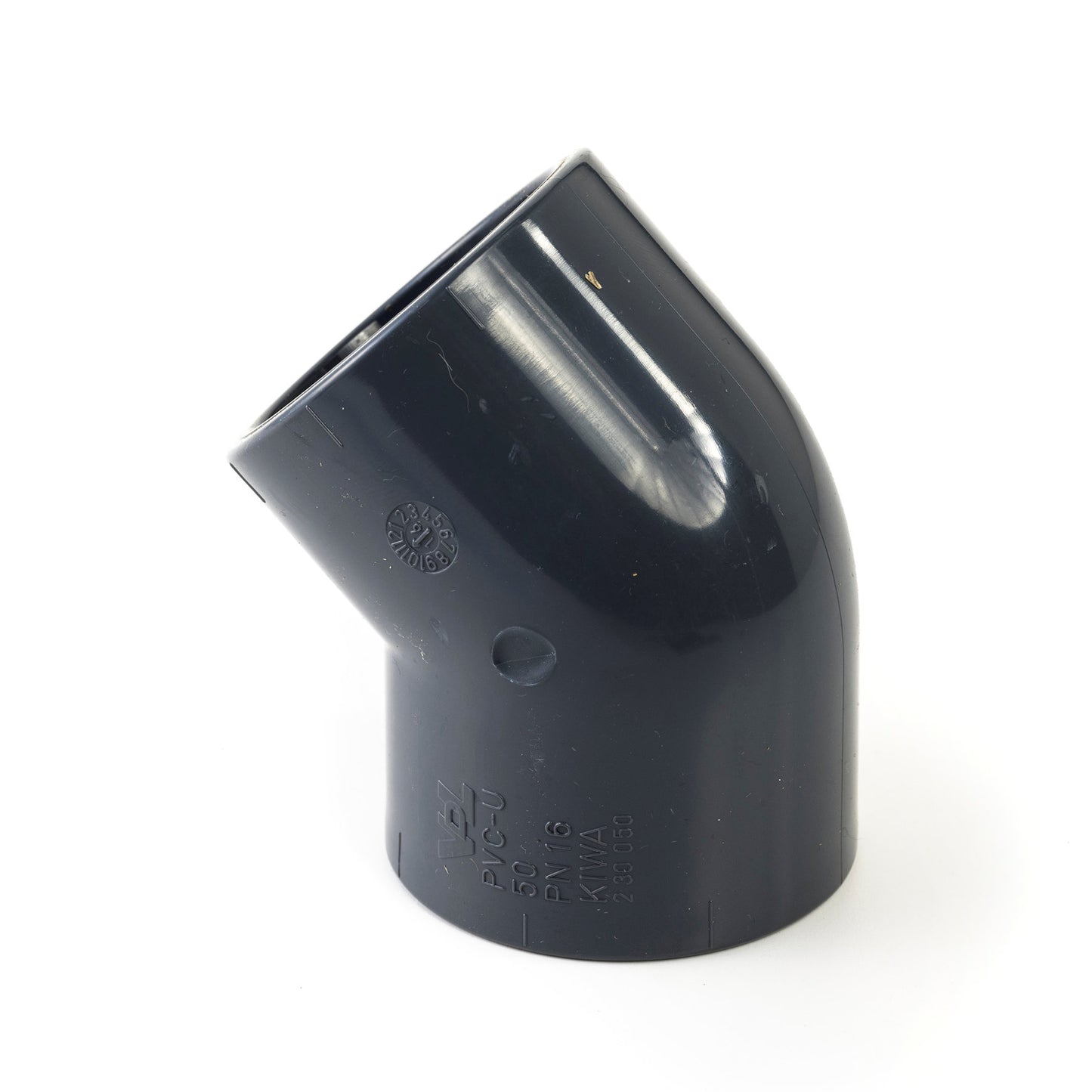VDL elbow 45°, PVC, 2x internal glue, 16 bar, 40 mm