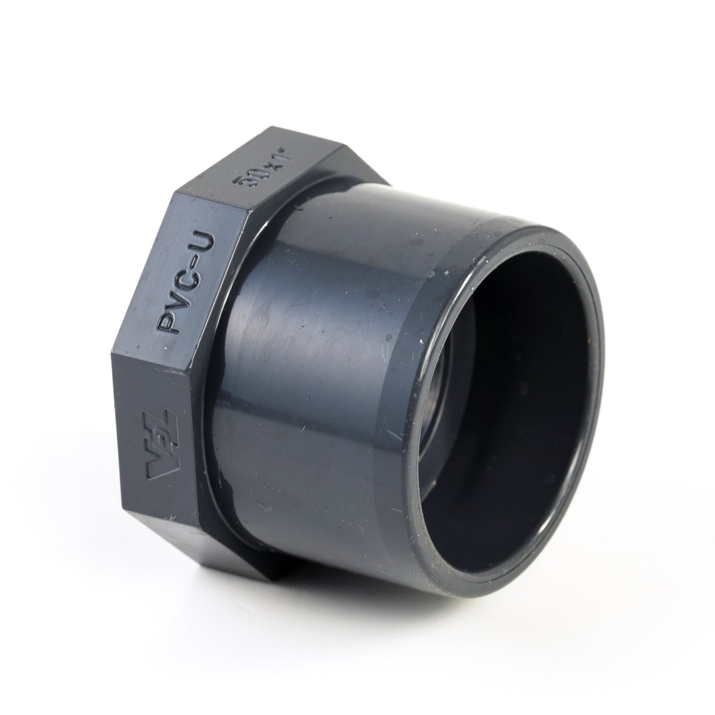VDL threaded insert ring, PVC, external glue x female thread, 16 bar, type A, 50 mm x 1"