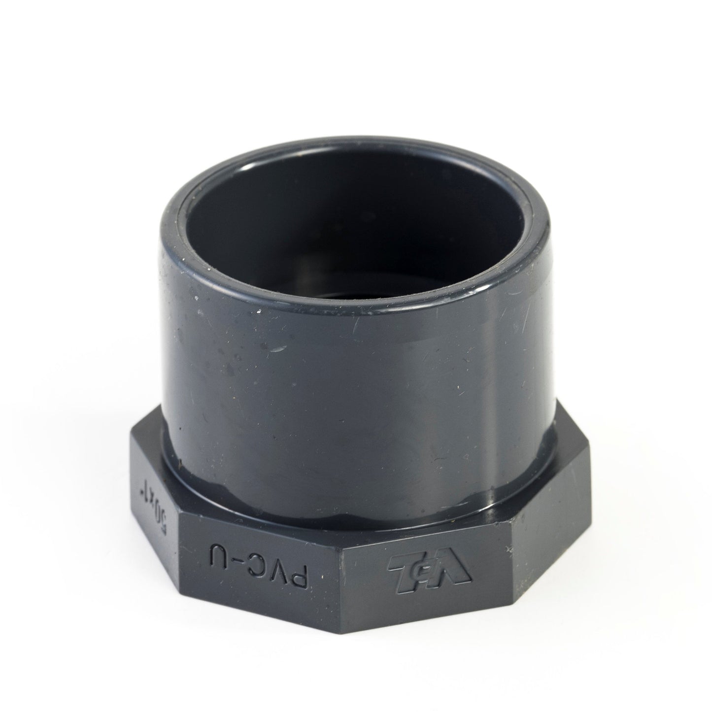 VDL threaded insert ring, PVC, external glue x female thread, 16 bar, type A, 50 mm x 1"