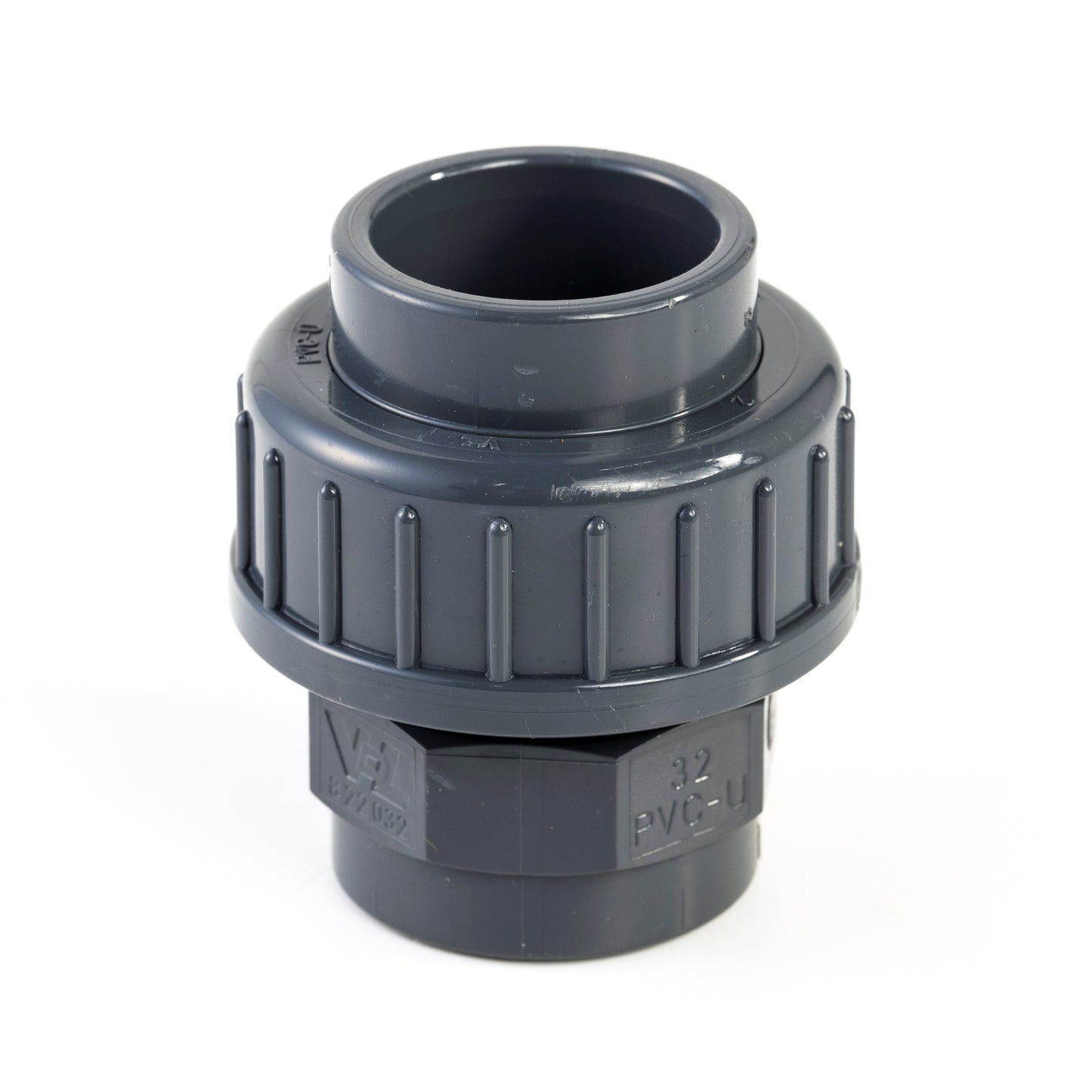 VDL 3-piece coupling, PVC, 2x internal glue, 16 bar, 63 mm, type A