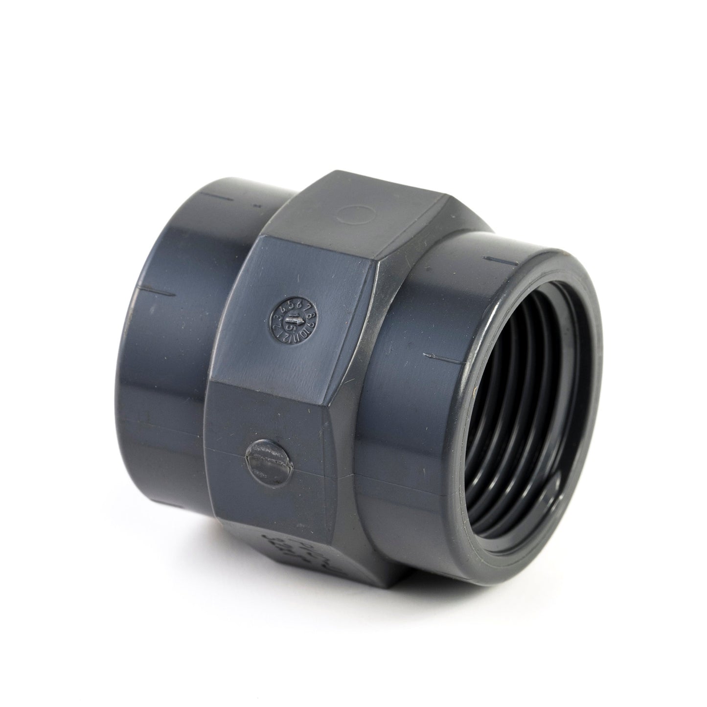 VDL threaded piece, PVC, internal glue x female thread, 16 bar, type A, 32 mm x ¾"