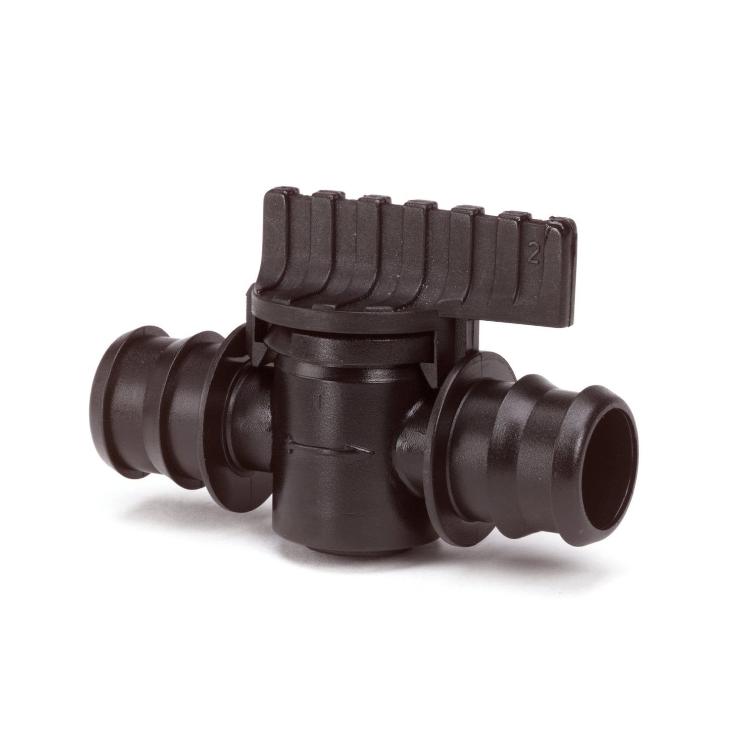 Valve, PP, 2x hose barb, 16 mm
