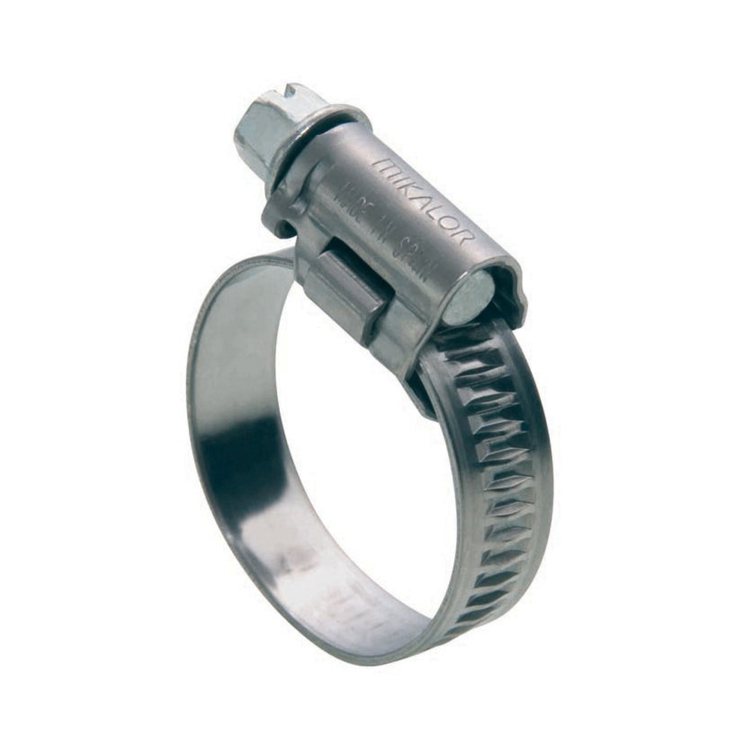 Mikalor worm screw hose clamp, stainless steel, 16 - 27 mm