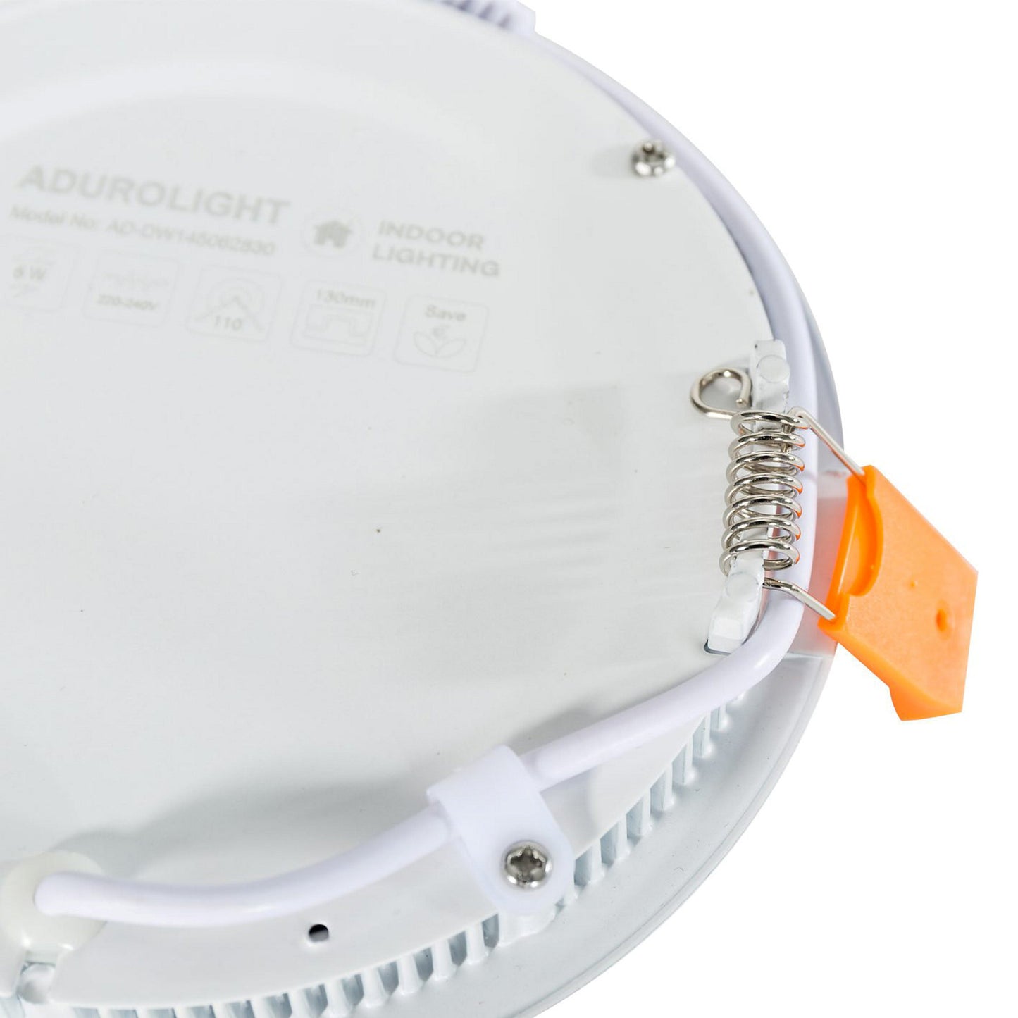 Adurolight® Premium Quality Line flat LED downlight, Adriane, white, 7 W, 4000 K, non-flicker