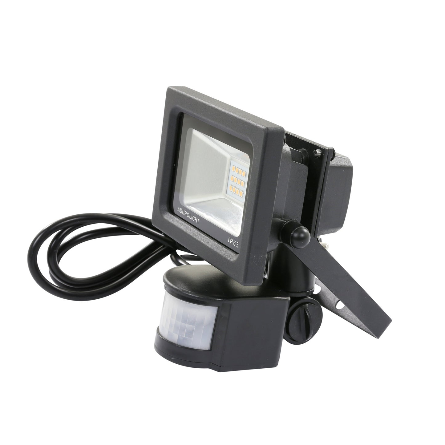 Adurolight® Premium Quality Line LED floodlight with sensor, Firmio Sensory, 10 W, 4000 K