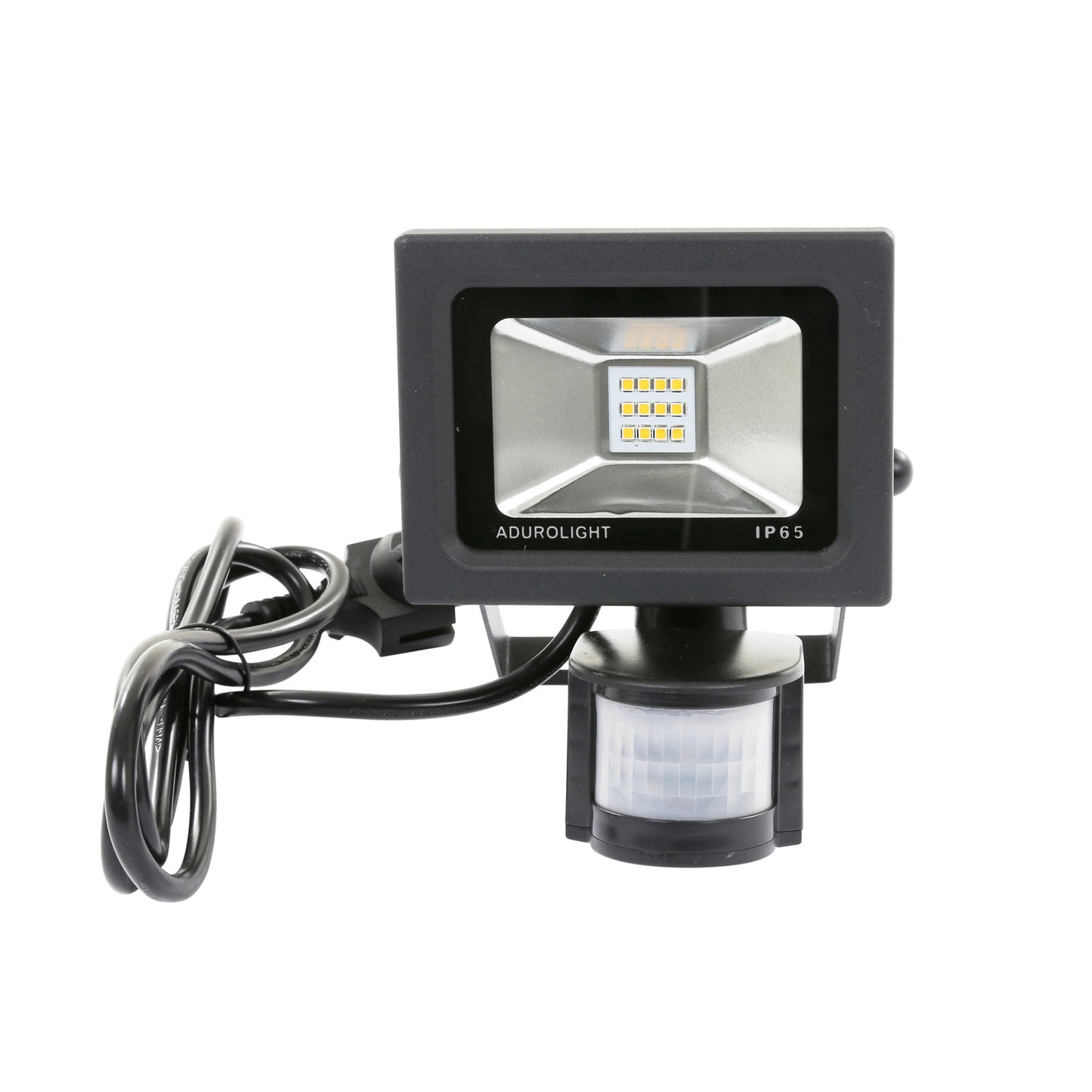 Adurolight® Premium Quality Line LED floodlight with sensor, Firmio Sensory, 10 W, 4000 K