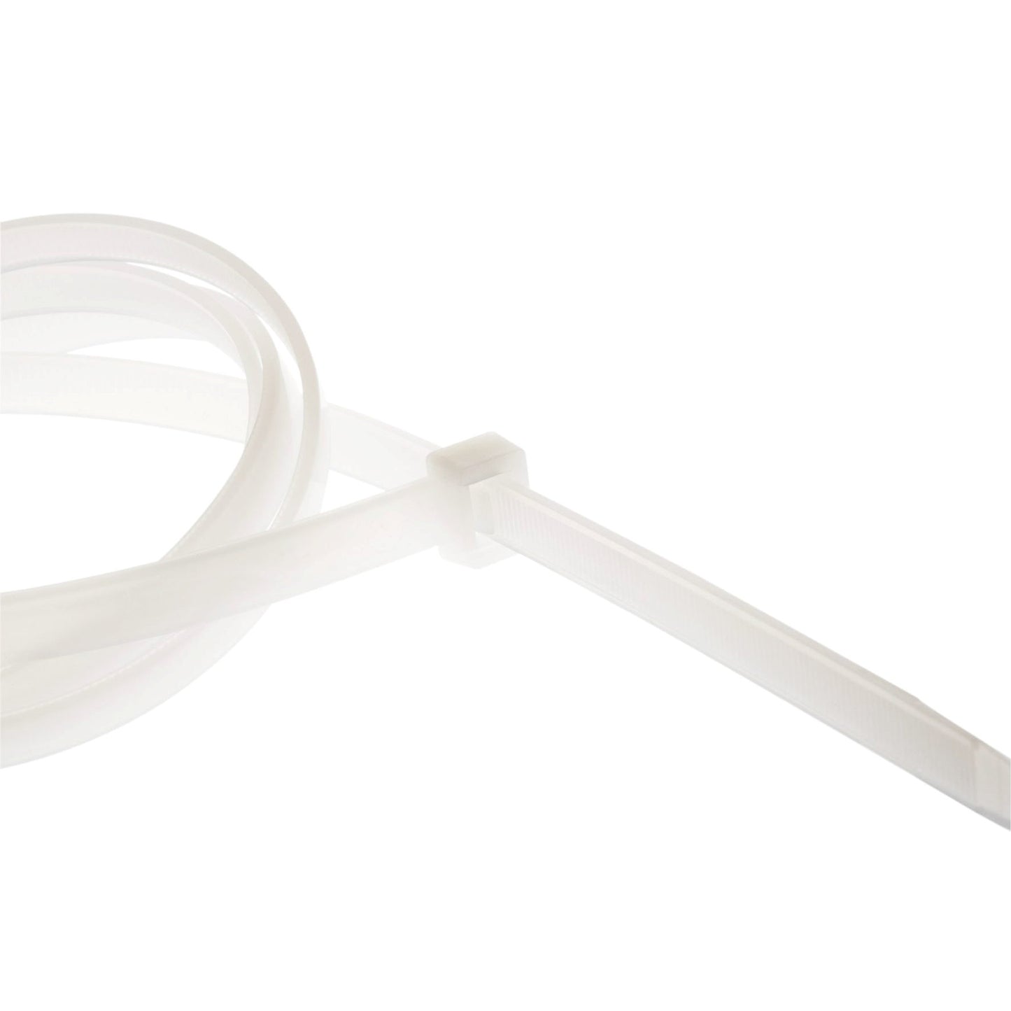 SapiSelco cable ties, transparent, l = 140 mm, w = 3.5 mm, bag of 100